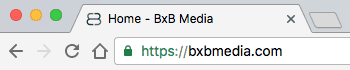 Web browser address bar displaying SSL padlock icon. Screen shot.